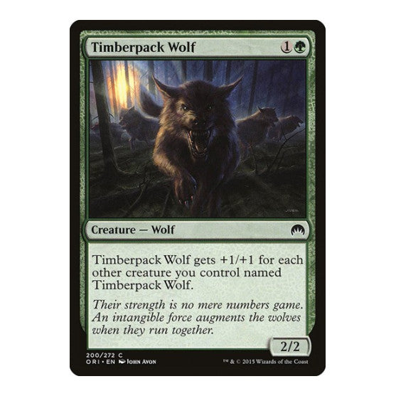 Timberpack Wolf (ORI) #200 Common Magic Origins Magic: The Gathering: 2015