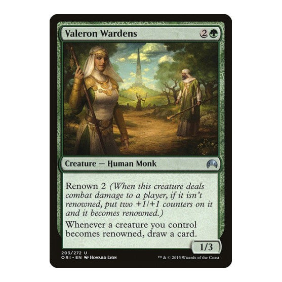 Valeron Wardens (ORI) #203 Uncommon (Heavily Played) Magic Origins Magic: The Gathering: 2015