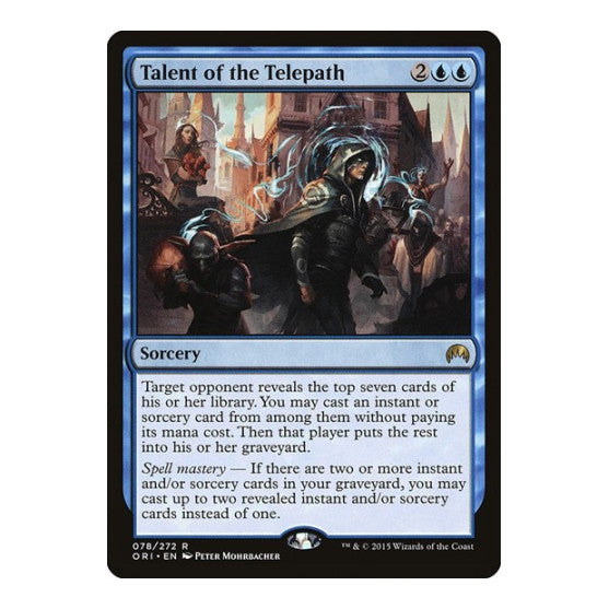 Talent of the Telepath (ORI) #78 Rare (Moderately Played) Magic Origins Magic: The Gathering: 2015