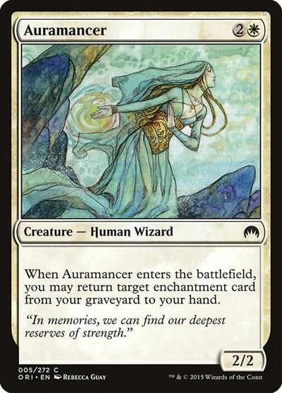 Auramancer (ORI) #5 Common (Lightly Played) Magic Origins Magic: The Gathering: 2015