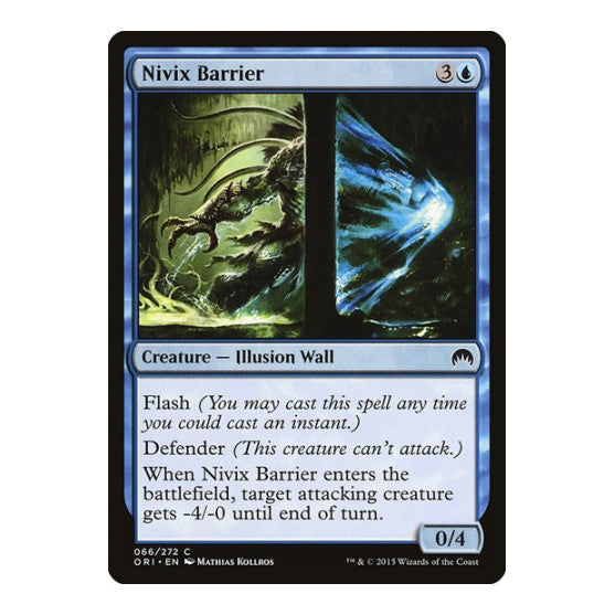 Nivix Barrier (ORI) #66 Common (Moderately Played) Magic Origins Magic: The Gathering: 2015