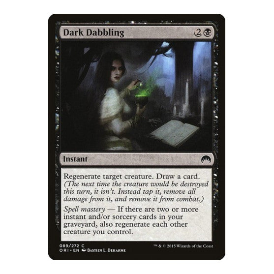 Dark Dabbling (ORI) #89 Common (Lightly Played) Magic Origins Magic: The Gathering: 2015