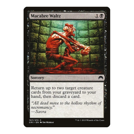 Macabre Waltz (ORI) #107 Common (Moderately Played) Magic Origins Magic: The Gathering: 2015
