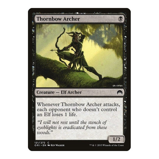 Thornbow Archer (ORI) #121 Common (Damaged) Magic Origins Magic: The Gathering: 2015