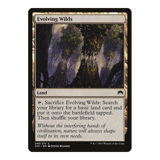 Evolving Wilds (ORI) #246 Common (Lightly Played) Magic Origins Magic: The Gathering: 2015