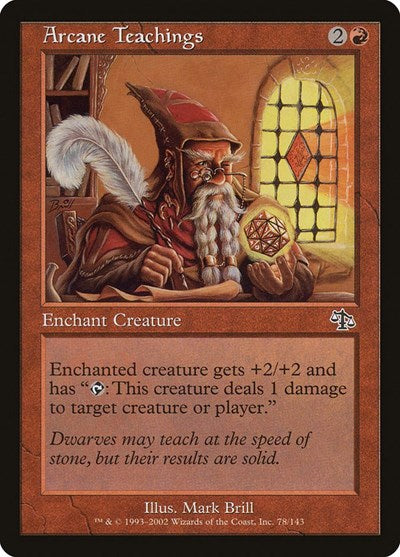 Arcane Teachings (JUD) #78 Common (Lightly Played) Judgment Magic: The Gathering: 2002