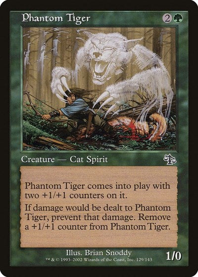Phantom Tiger (JUD) #129 Common (Lightly Played) Judgment Magic: The Gathering: 2002