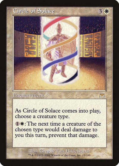 Circle of Solace (ONS) #13 Rare (Moderately Played) Onslaught Magic: The Gathering: 2002