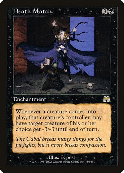 Death Match (ONS) #136 Rare (Lightly Played) Onslaught Magic: The Gathering: 2002