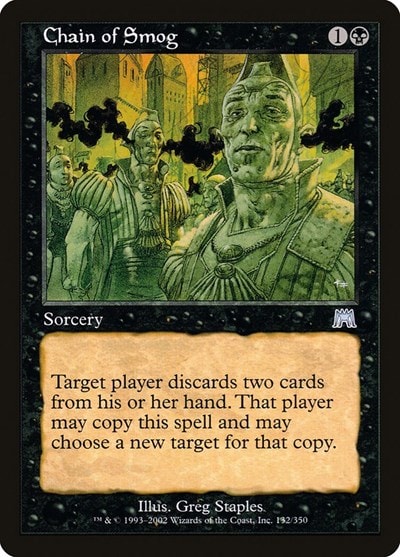 Chain of Smog (ONS) #132 Uncommon (Heavily Played) Onslaught Magic: The Gathering: 2002