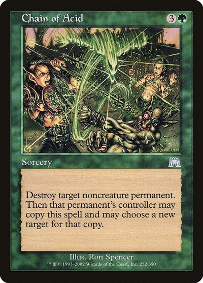 Chain of Acid (ONS) #252 Uncommon (Moderately Played) Onslaught Magic: The Gathering: 2002