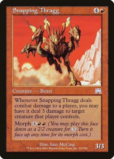 Snapping Thragg (ONS) #233 Uncommon (Lightly Played) Onslaught Magic: The Gathering: 2002