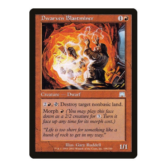 Dwarven Blastminer (ONS) #199 Uncommon Onslaught Magic: The Gathering: 2002
