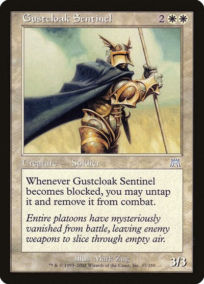 Gustcloak Sentinel (ONS) #37 Uncommon (Heavily Played) Onslaught Magic: The Gathering: 2002