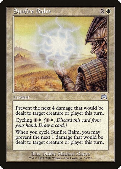 Sunfire Balm (ONS) #56 Uncommon (Lightly Played) Onslaught Magic: The Gathering: 2002