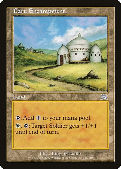 Daru Encampment (ONS) #315 Uncommon (Heavily Played) Onslaught Magic: The Gathering: 2002