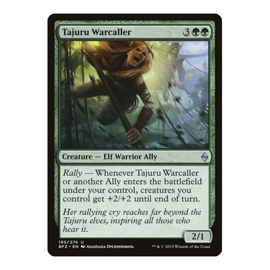 Tajuru Warcaller (BFZ) #195 Uncommon (Lightly Played) Battle for Zendikar Magic: The Gathering: 2015