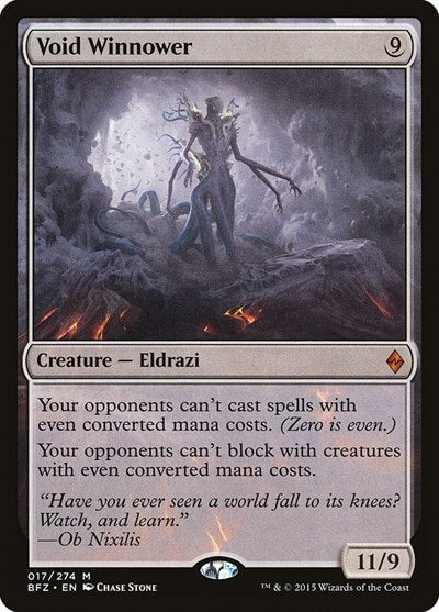 Void Winnower (BFZ) #17 Mythic Rare (Moderately Played) Battle for Zendikar Magic: The Gathering: 2015