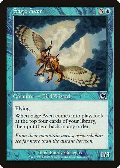 Sage Aven (ONS) #111 Common (Heavily Played) Onslaught Magic: The Gathering: 2002