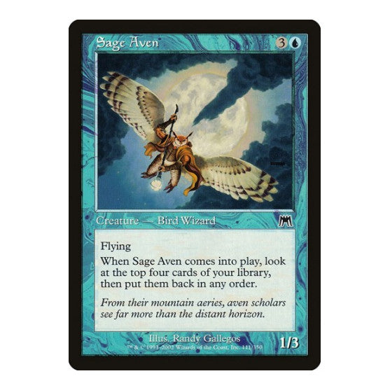 Sage Aven (ONS) #111 Common (Heavily Played) Onslaught Magic: The Gathering: 2002