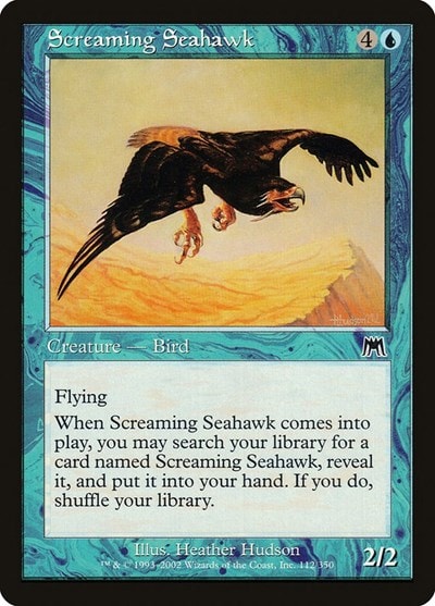 Screaming Seahawk (ONS) #112 Common (Moderately Played) Onslaught Magic: The Gathering: 2002