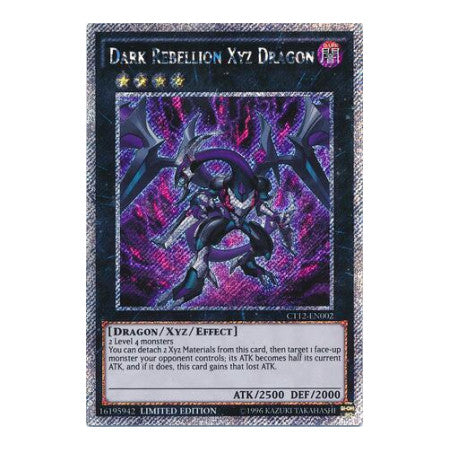 Dark Rebellion Xyz Dragon (CT12) #CT12-EN002 Secret Rare (Limited Moderately Played) 2015 Mega-Tins YuGiOh: 2015