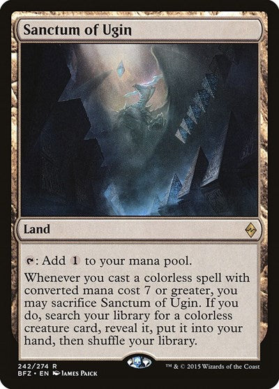 Sanctum of Ugin (BFZ) #242 Rare (Lightly Played) Battle for Zendikar Magic: The Gathering: 2015