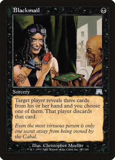 Blackmail (ONS) #127 Uncommon (Lightly Played) Onslaught Magic: The Gathering: 2002