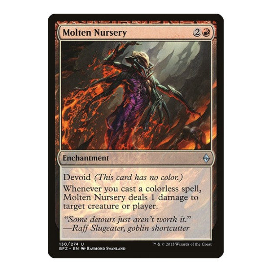 Molten Nursery (BFZ) #130 Uncommon (Heavily Played) Battle for Zendikar Magic: The Gathering: 2015