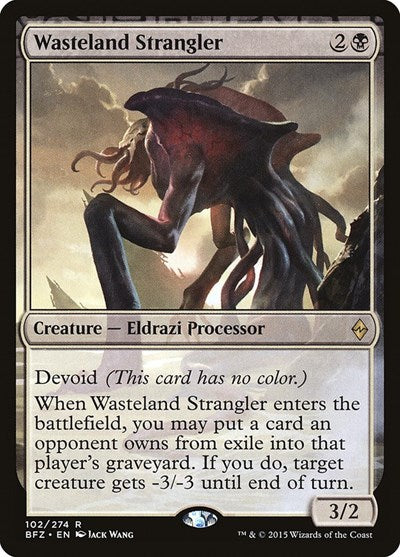 Wasteland Strangler (BFZ) #102 Rare Battle for Zendikar Magic: The Gathering: 2015