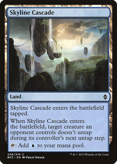 Skyline Cascade (BFZ) #246 Common (Moderately Played) Battle for Zendikar Magic: The Gathering: 2015