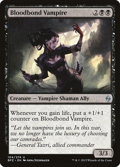 Bloodbond Vampire (BFZ) #104 Uncommon (Lightly Played) Battle for Zendikar Magic: The Gathering: 2015