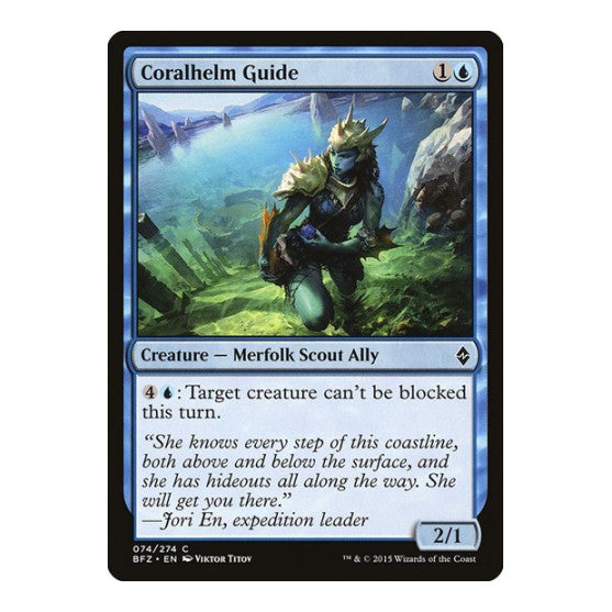 Coralhelm Guide (BFZ) #74 Common Battle for Zendikar Magic: The Gathering: 2015