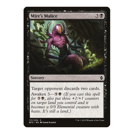 Mire's Malice (BFZ) #117 Common Battle for Zendikar Magic: The Gathering: 2015