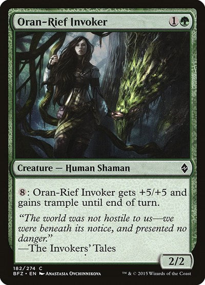 Oran Rief Invoker (BFZ) #182 Common (Lightly Played) Battle for Zendikar Magic: The Gathering: 2015