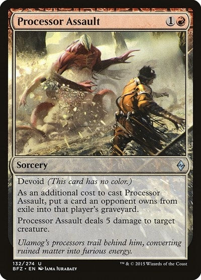 Processor Assault (BFZ) #132 Uncommon (Lightly Played) Battle for Zendikar Magic: The Gathering: 2015