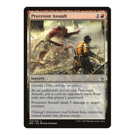 Processor Assault (BFZ) #132 Uncommon (Lightly Played) Battle for Zendikar Magic: The Gathering: 2015