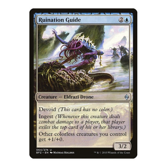 Ruination Guide (BFZ) #64 Uncommon (Lightly Played) Battle for Zendikar Magic: The Gathering: 2015
