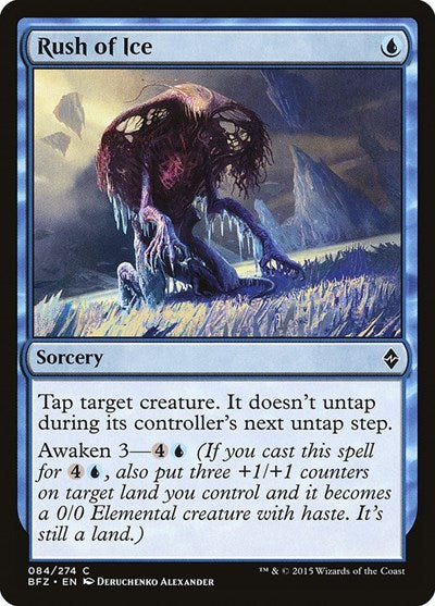 Rush of Ice (BFZ) #84 Common (Lightly Played) Battle for Zendikar Magic: The Gathering: 2015