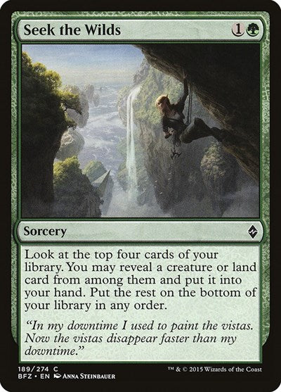 Seek the Wilds (BFZ) #189 Common (Lightly Played) Battle for Zendikar Magic: The Gathering: 2015