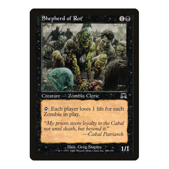 Shepherd of Rot (ONS) #168 Common (Moderately Played) Onslaught Magic: The Gathering: 2002