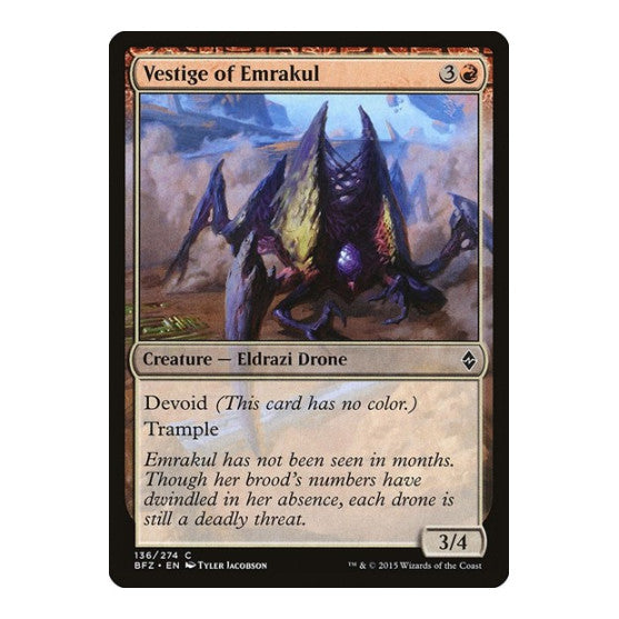 Vestige of Emrakul (BFZ) #136 Common Battle for Zendikar Magic: The Gathering: 2015