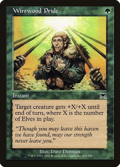 Wirewood Pride (ONS) #303 Common (Heavily Played) Onslaught Magic: The Gathering: 2002