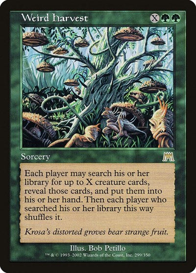 Weird Harvest (ONS) #299 Rare (Lightly Played) Onslaught Magic: The Gathering: 2002