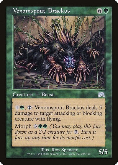 Venomspout Brackus (ONS) #295 Uncommon (Lightly Played) Onslaught Magic: The Gathering: 2002