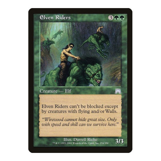 Elven Riders (ONS) #254 Uncommon (Moderately Played) Onslaught Magic: The Gathering: 2002