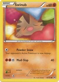 Swinub (BKT) #80/162 Common (Reverse Holofoil Damaged) XY - BREAKthrough Pokemon: 2015