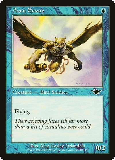 Aven Envoy (LGN) #30 Common (Heavily Played) Legions Magic: The Gathering: 2003