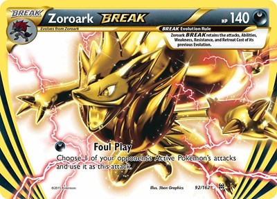 Zoroark BREAK (BKT) #92/162 Rare BREAK (Holofoil Moderately Played) XY - BREAKthrough Pokemon: 2015
