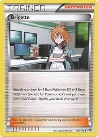 Brigette (BKT) #134/162 Uncommon (Reverse Holofoil Near Mint) XY - BREAKthrough Pokemon: 2015